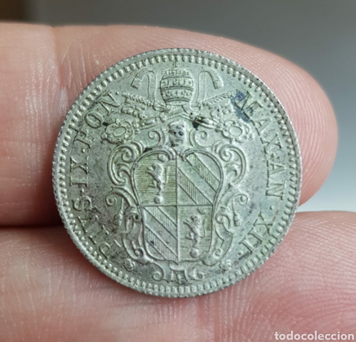 Old Coins of Europe: EBC+ PRECIOSOS 10 BAIOCCHI 1858 R P&Iacute;O IX VATICANO