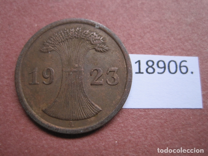 Monete antiche di Europa: Alemania 2 RENTENPFENNIG 1923 A