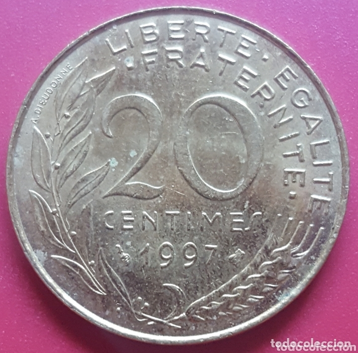 Monedas antiguas de Europa: MONEDA - FRANCIA 20 CENTIMOS 1997 - Foto 1