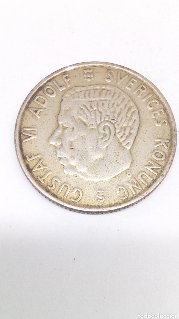 Monedas antiguas de Europa: Moneda de plata 1956 Framfor - Foto 1
