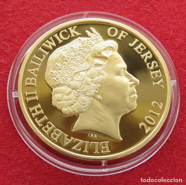 Monedas antiguas de Europa: Jersey 5 &pound; 2012 Titanic - Foto 2