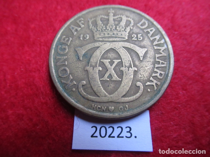 Monedas antiguas de Europa: Dinamarca 2 coronas 1925 - Foto 2