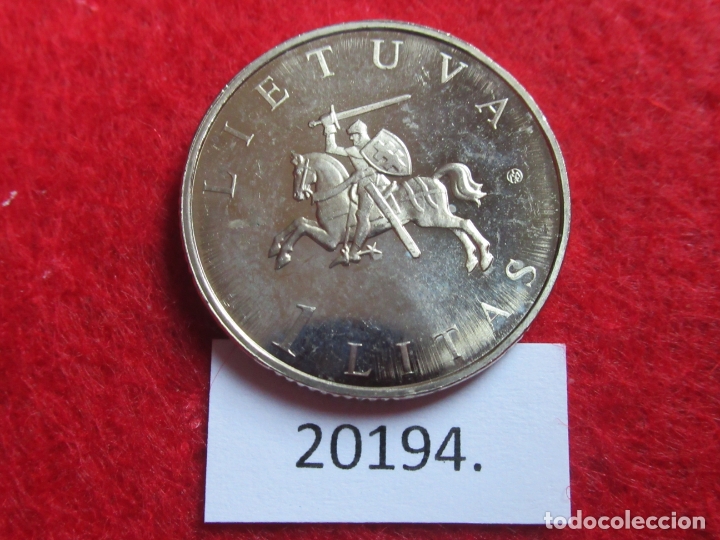 Monedas antiguas de Europa: Lituania 1 litas 2009 - Foto 2