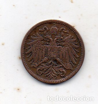 Monedas antiguas de Europa: Austria. 2 C&eacute;ntimos. A&ntilde;o 1910. - Foto 1