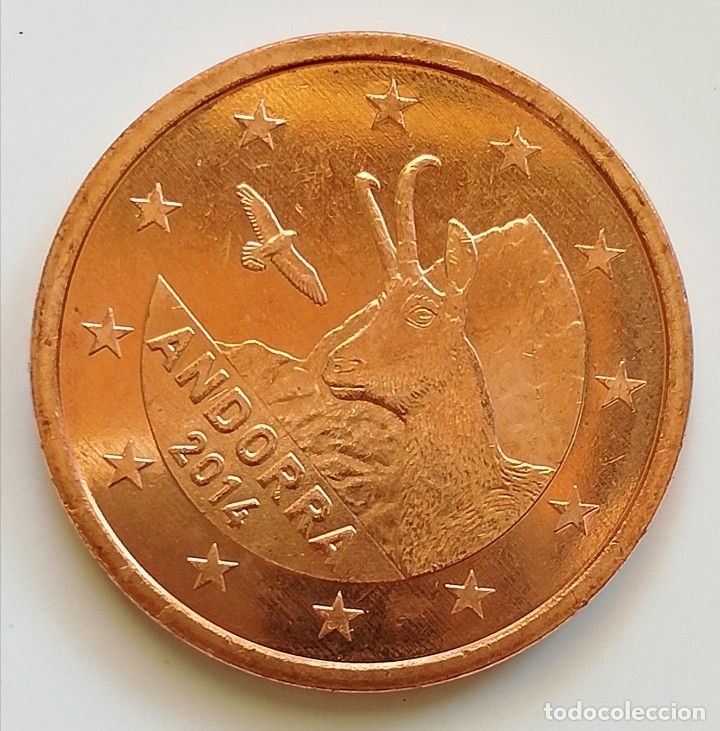 Monedas antiguas de Europa: Moneda de 5 centimos de Andorra 2014 SC - Foto 1