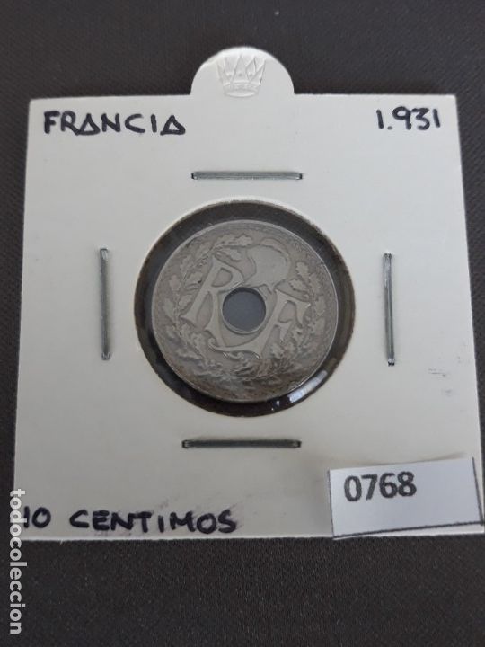 Monedas antiguas de Europa: Francia 10 c&eacute;ntimos 1931 - Foto 1