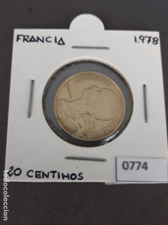 Monedas antiguas de Europa: Francia 20 c&eacute;ntimos 1978 - Foto 1