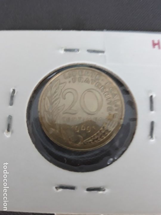 Monedas antiguas de Europa: Francia 20 c&eacute;ntimos 1969 - Foto 2