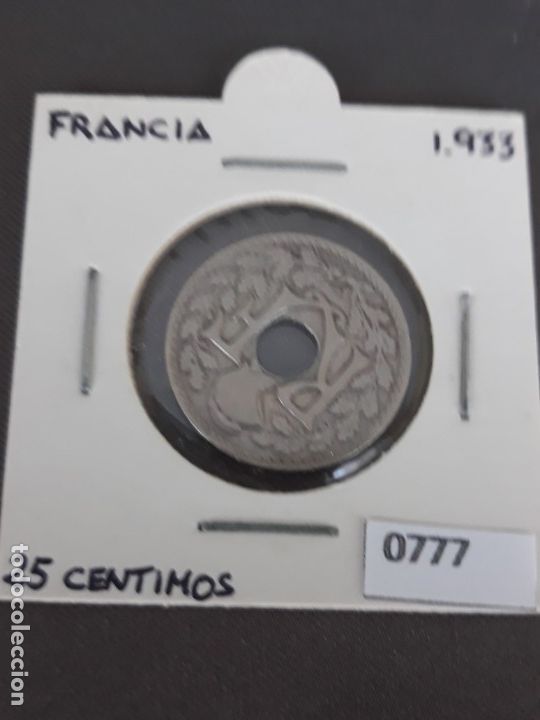 Monedas antiguas de Europa: Francia 25 c&eacute;ntimos 1933 - Foto 1