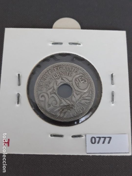 Monedas antiguas de Europa: Francia 25 c&eacute;ntimos 1933 - Foto 2