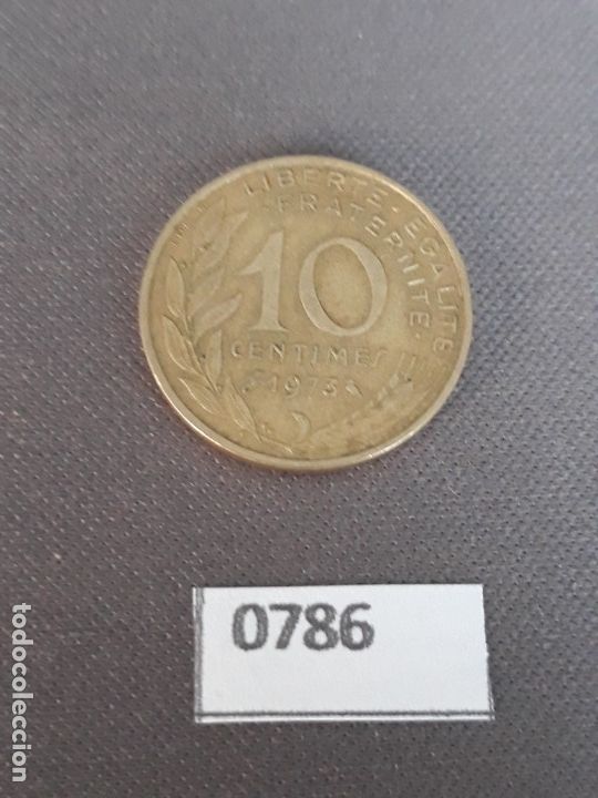 Monedas antiguas de Europa: Francia 10 c&eacute;ntimos 1973 - Foto 2