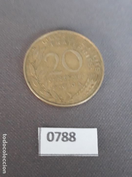 Monedas antiguas de Europa: Francia 20 c&eacute;ntimos 1970 - Foto 2