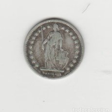 Monedas antiguas de Europa: SUIZA- 1 FRANCO-1908-PLATA. Lote 178309026