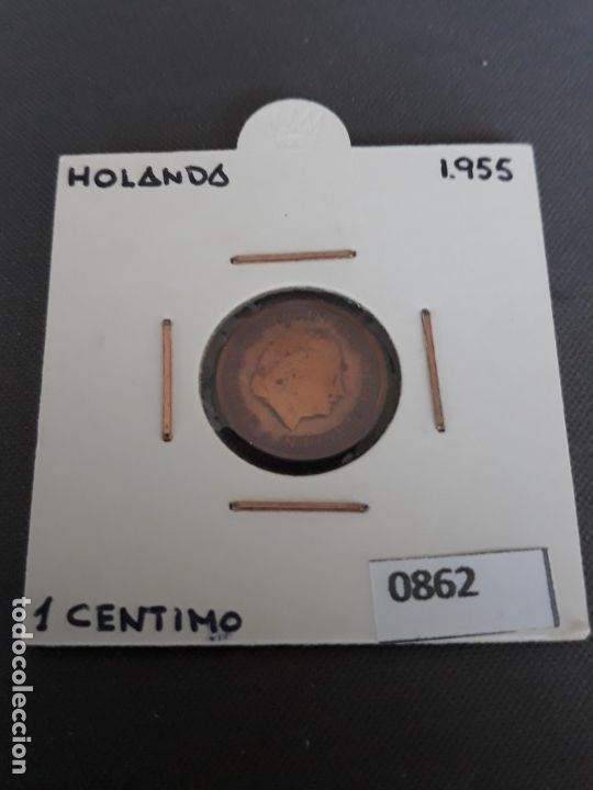 Monedas antiguas de Europa: Holanda 1 c&eacute;ntimo 1955 - Foto 1