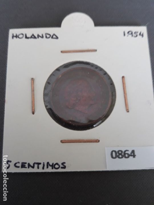 Monedas antiguas de Europa: Holanda 5 c&eacute;ntimos 1954 - Foto 1
