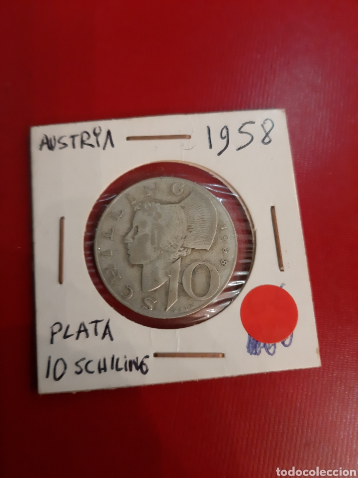 Monedas antiguas de Europa: 1958 Austria 10 Schiling plata - Foto 1