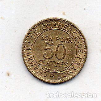 Monedas antiguas de Europa: Francia. 50 C&eacute;ntimos. A&ntilde;o 1925. Sin Circular. - Foto 1