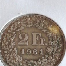 Monete antiche di Europa: SUIZA MONEDA 2 FR 1961 MBC PLATA. Lote 183490255