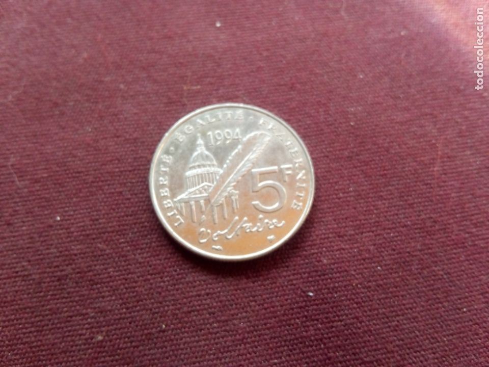 Monedas antiguas de Europa: FRANCIA 5 FRANCOS 1994 - Foto 2