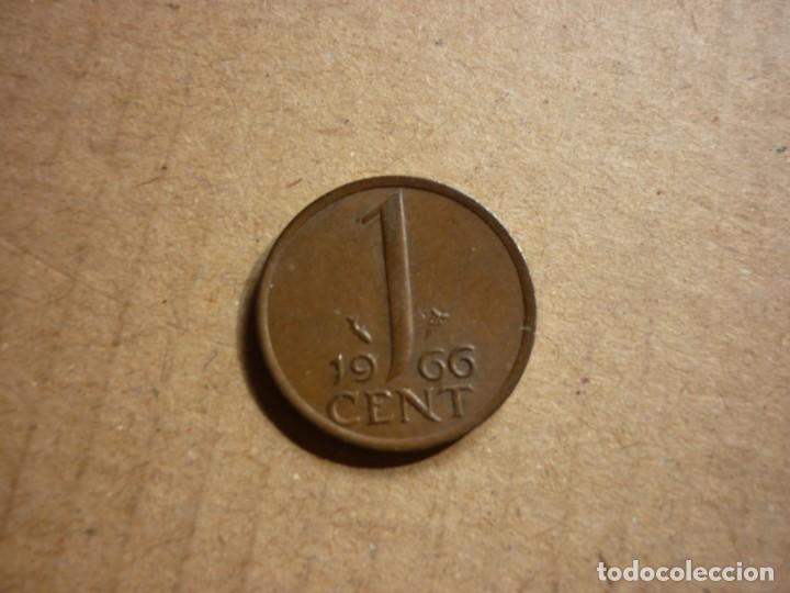 Monedas antiguas de Europa: HOLANDA - 1 CENT 1966 - Foto 2