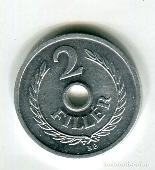 Monedas antiguas de Europa: HUNGRIA 2 FILLER A&Ntilde;O 1971