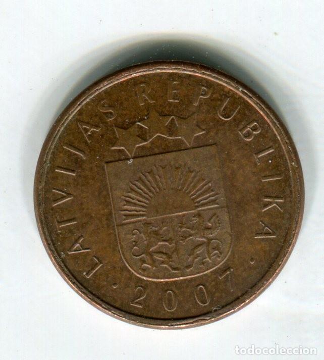 Monedas antiguas de Europa: LETONIA 2 SANTIMI A&Ntilde;O 2007 - Foto 2