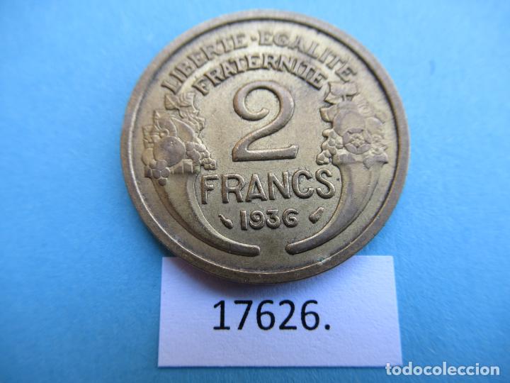 Monedas antiguas de Europa: Francia 2 francos 1936 - Foto 2