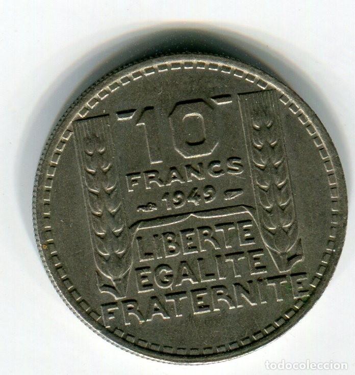 Monedas antiguas de Europa: FRANCIA 10 FRANCOS A&Ntilde;O 1949 - Foto 1
