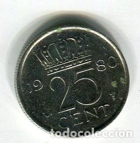 Monedas antiguas de Europa: HOLANDA 25 CENT A&Ntilde;O 1976 - Foto 1