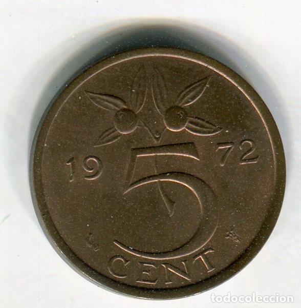 Monedas antiguas de Europa: HOLANDA 5 CENTIMOS A&Ntilde;O 1972 - Foto 1