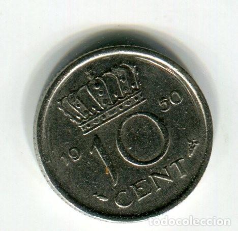 Monedas antiguas de Europa: HOLANDA 10 CENT A&Ntilde;O 1950 - Foto 1