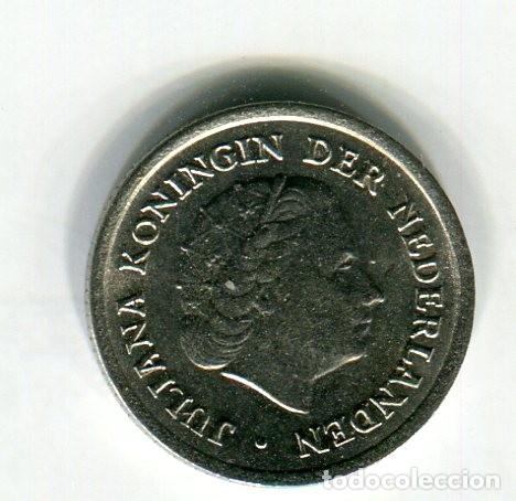 Monedas antiguas de Europa: HOLANDA 10 CENT A&Ntilde;O 1966 - Foto 2