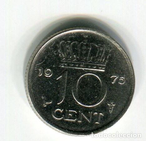 Monedas antiguas de Europa: HOLANDA 10 CENT A&Ntilde;O 1975 - Foto 1