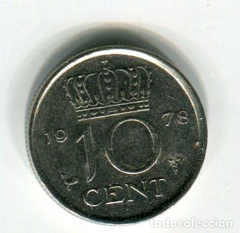 Monedas antiguas de Europa: HOLANDA 10 CENT A&Ntilde;O 1978 - Foto 1