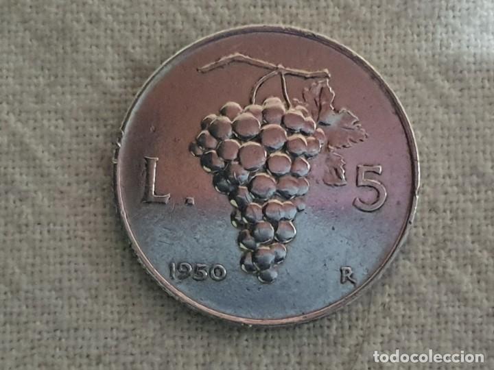 Monedas antiguas de Europa: Italia - 5 lire 1950 - EBC/EF