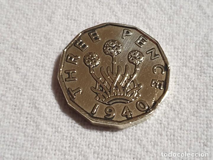 Monedas antiguas de Europa: United Kindom - 3 pence 1940 - EBC/EF