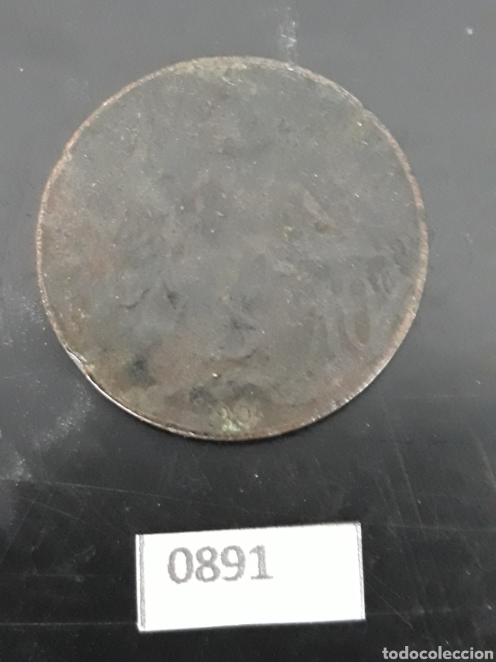 Monedas antiguas de Europa: Francia 10 c&eacute;ntimos 1901 - Foto 1