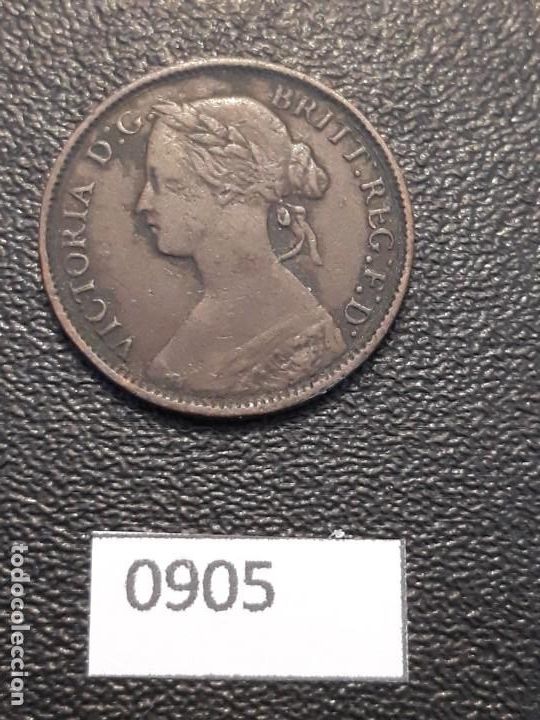 Monedas antiguas de Europa: Gran Breta&ntilde;a farthing 1860 - Foto 1