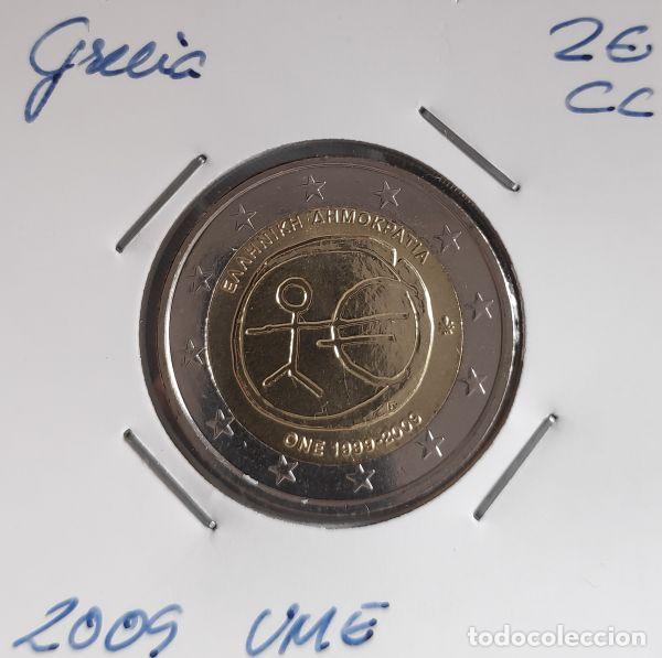 Monedas antiguas de Europa: Moneda de 2 &euro; Grecia 2009, UME, sin circular.