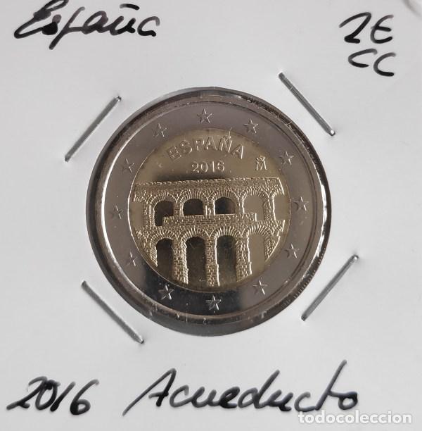 Monedas antiguas de Europa: 2 &euro; cc Espa&ntilde;a 2016, Acueducto, sin circular.