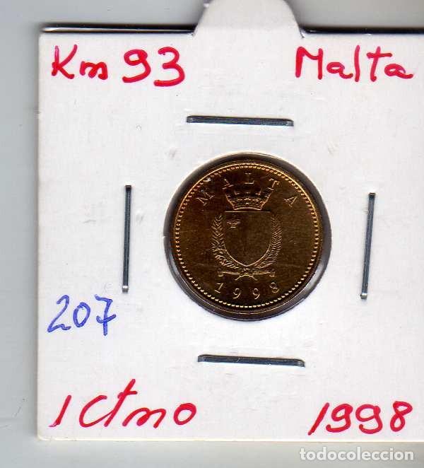 Monedas antiguas de Europa: MALTA 1 CENTIMO 1998 - Foto 1