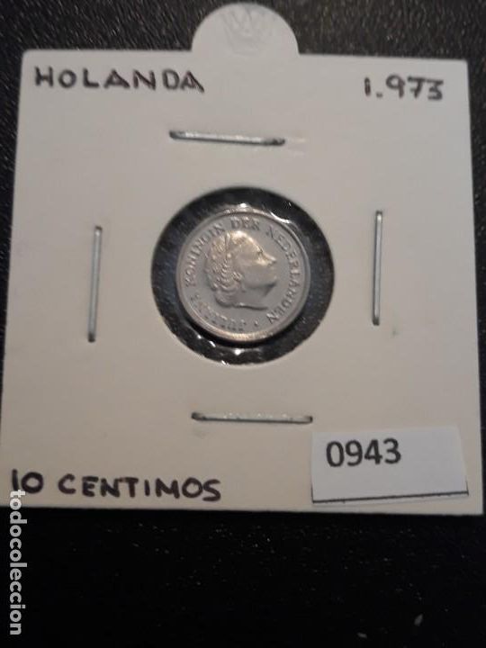 Monedas antiguas de Europa: Holanda 10 c&eacute;ntimos 1973 - Foto 1