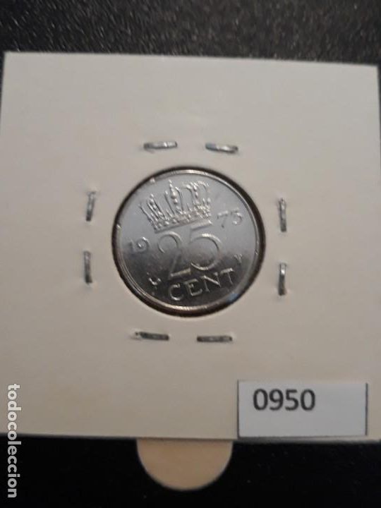 Monedas antiguas de Europa: Holanda 25 c&eacute;ntimos 1973 - Foto 2