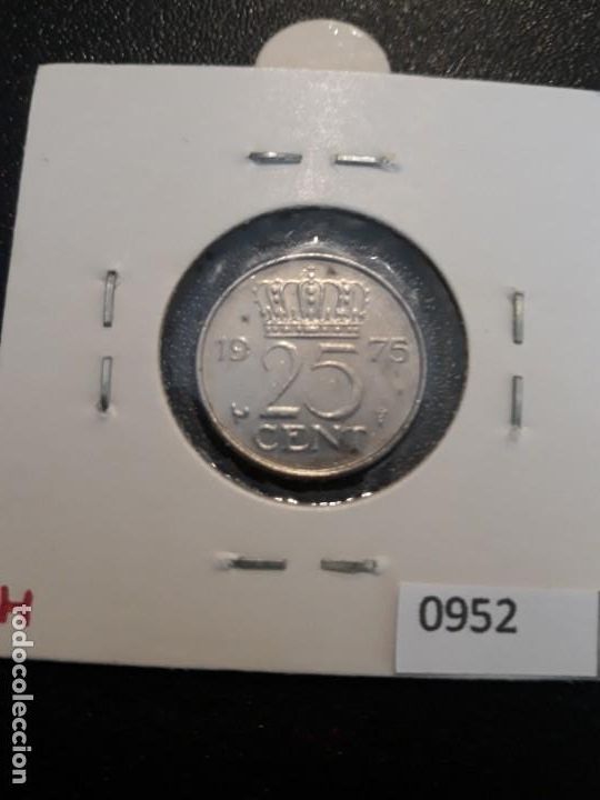 Monedas antiguas de Europa: Holanda 25 c&eacute;ntimos 1975 - Foto 2