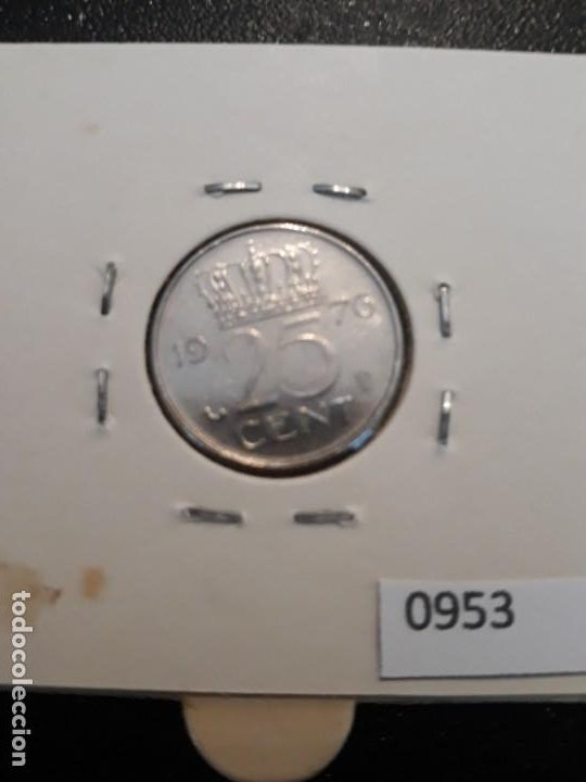 Monedas antiguas de Europa: Holanda 25 c&eacute;ntimos 1976 - Foto 2