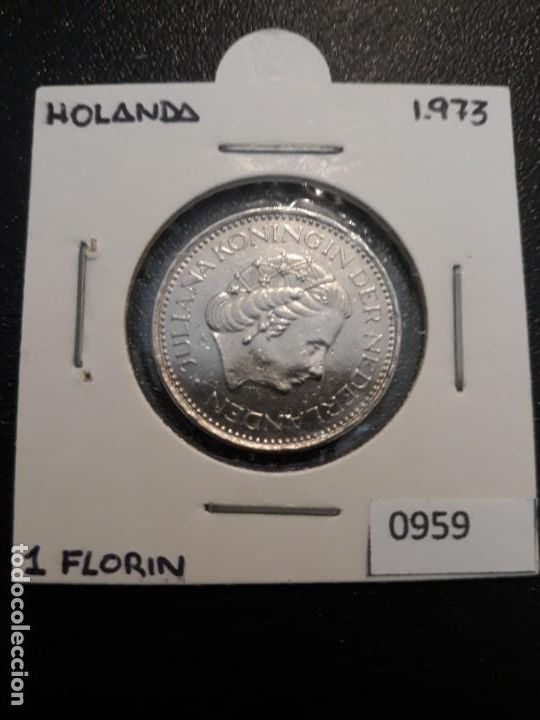 Monedas antiguas de Europa: Holanda 1 florin 1973 - Foto 1