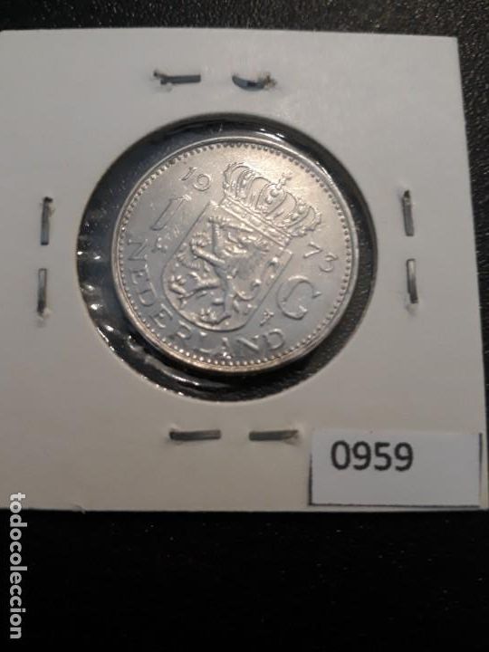 Monedas antiguas de Europa: Holanda 1 florin 1973 - Foto 2
