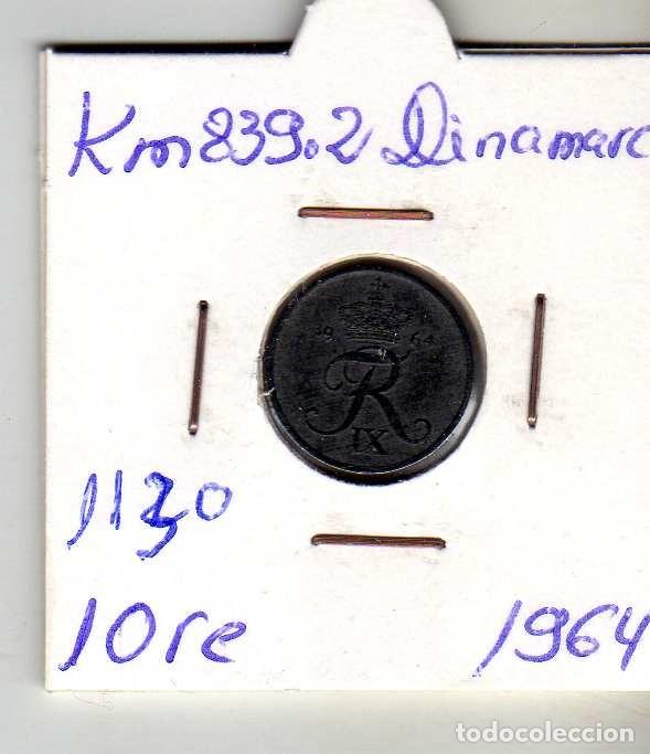 Monedas antiguas de Europa: DINAMARCA 1 ORE 1964 - Foto 1