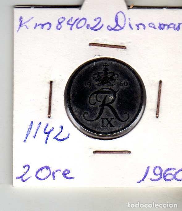 Monedas antiguas de Europa: DINAMARCA 2 ORE 1960 - Foto 1