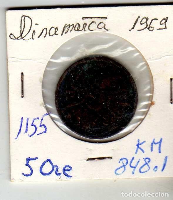 Monedas antiguas de Europa: DINAMARCA 5 ORE 1969 - Foto 1